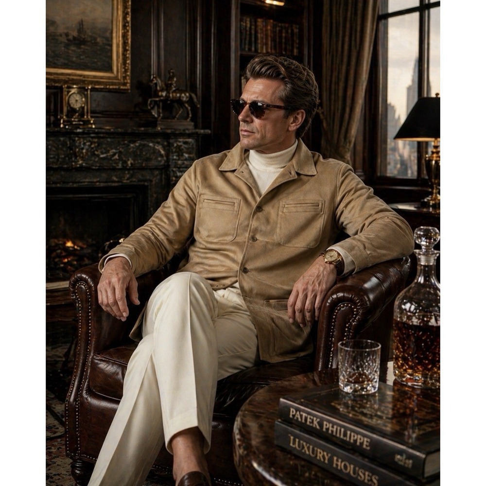 TOM JAMES ROYAL CLASSIC 100% cashmere sport jacket - Tan Brown Luxury 45